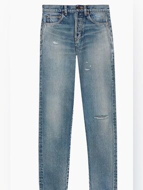 Saint Laurent Santa Monica Distressed Jeans